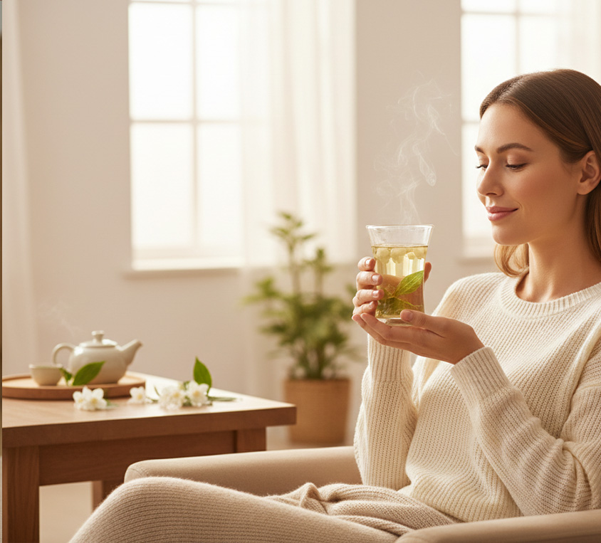 Zielona herbata jaśminowa Leo Tea w opakowaniu doypack